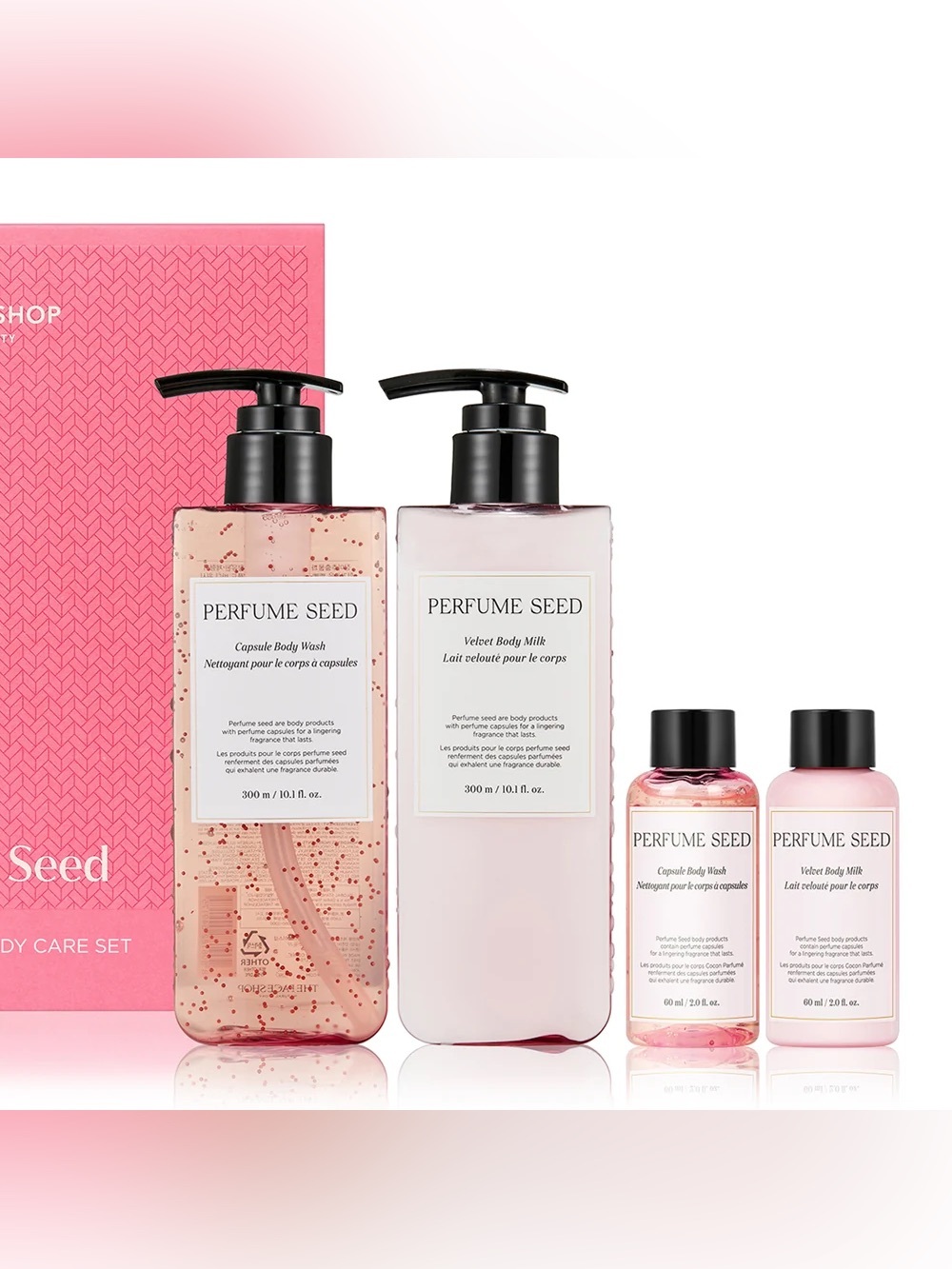 THE FACE SHOP Perfume Seed Velvet Special Body Care Set (4 items) Korea Beauty